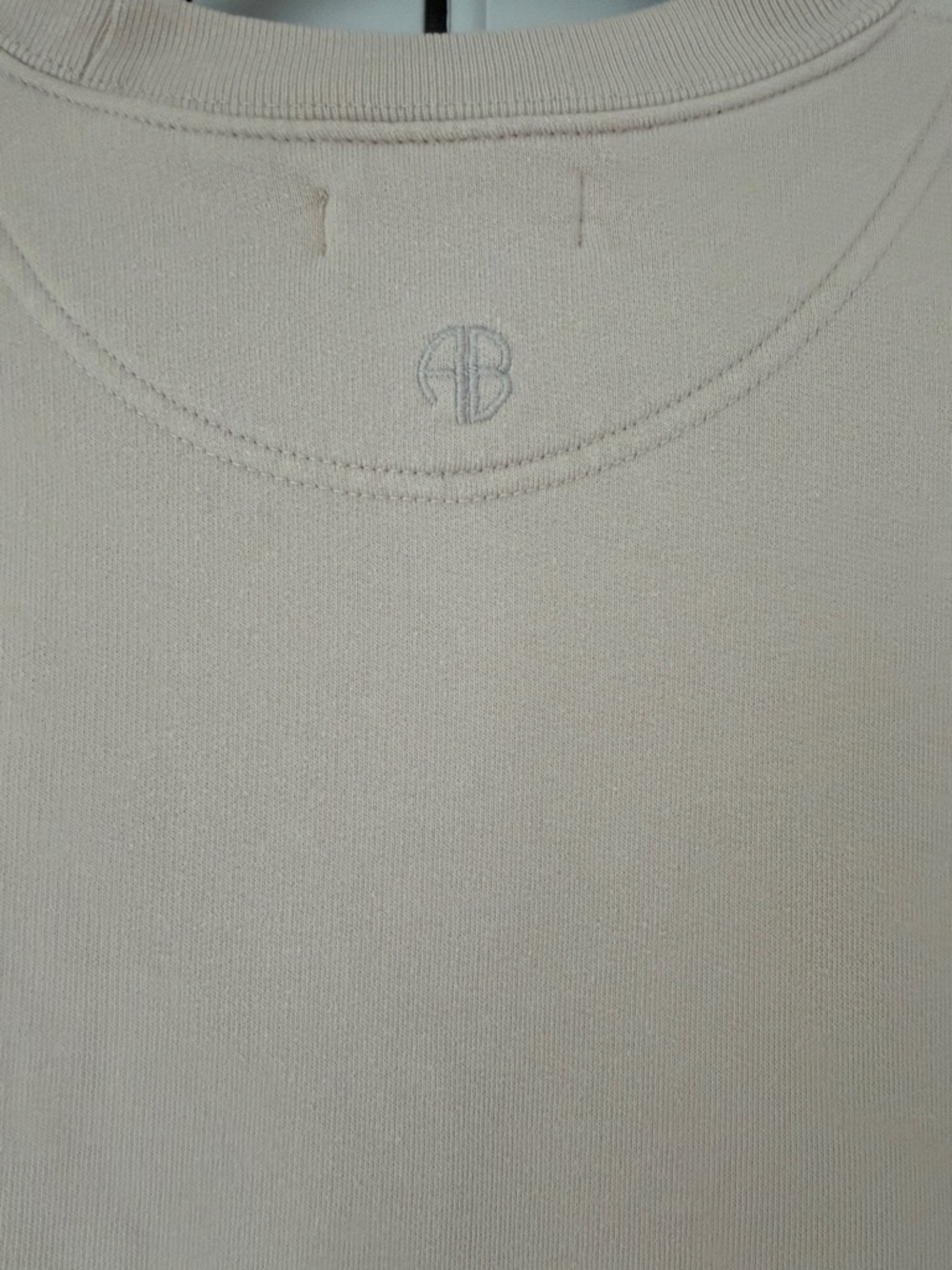 Anine Bing Sweatshirt XS | Anine Bing Crewneck Sweatshirt Embroidered - Picture 9 of 11